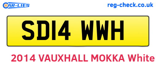 SD14WWH are the vehicle registration plates.