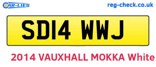 SD14WWJ are the vehicle registration plates.