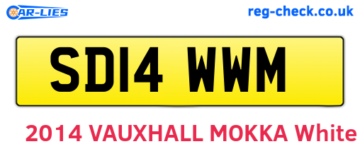 SD14WWM are the vehicle registration plates.