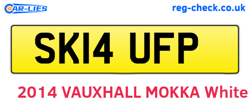 SK14UFP are the vehicle registration plates.