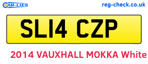 SL14CZP are the vehicle registration plates.