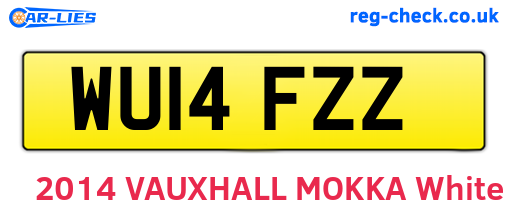 WU14FZZ are the vehicle registration plates.