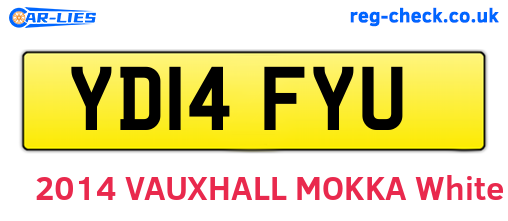 YD14FYU are the vehicle registration plates.