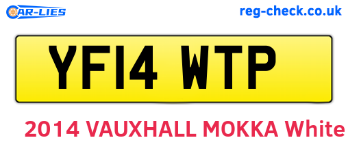 YF14WTP are the vehicle registration plates.
