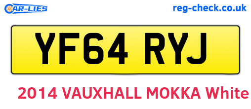 YF64RYJ are the vehicle registration plates.