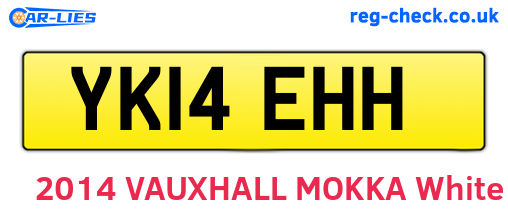 YK14EHH are the vehicle registration plates.