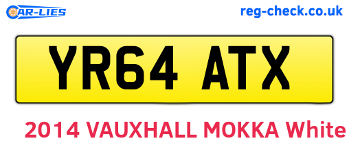 YR64ATX are the vehicle registration plates.