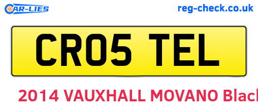 CR05TEL are the vehicle registration plates.