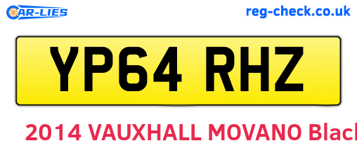 YP64RHZ are the vehicle registration plates.