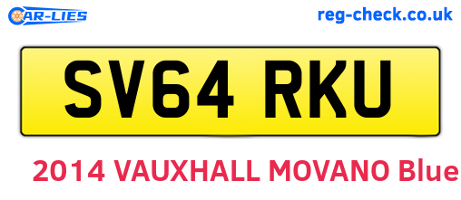 SV64RKU are the vehicle registration plates.