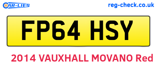 FP64HSY are the vehicle registration plates.