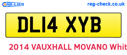 DL14XYB are the vehicle registration plates.