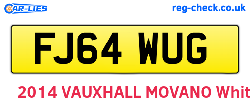 FJ64WUG are the vehicle registration plates.