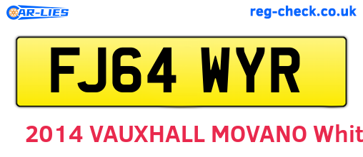 FJ64WYR are the vehicle registration plates.