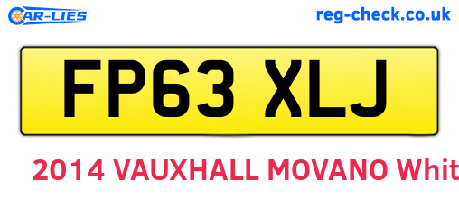 FP63XLJ are the vehicle registration plates.