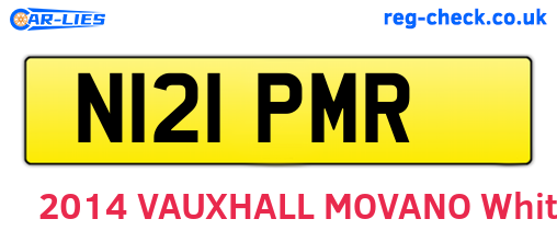N121PMR are the vehicle registration plates.