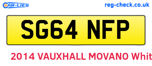 SG64NFP are the vehicle registration plates.