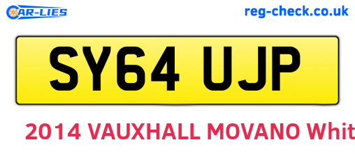 SY64UJP are the vehicle registration plates.