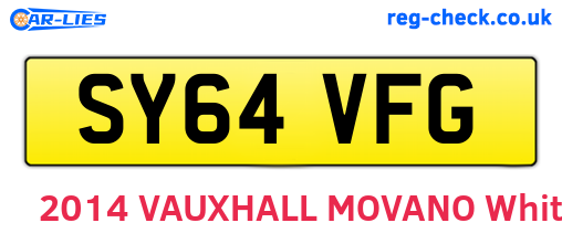 SY64VFG are the vehicle registration plates.