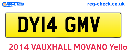 DY14GMV are the vehicle registration plates.