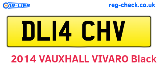 DL14CHV are the vehicle registration plates.