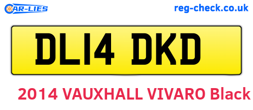 DL14DKD are the vehicle registration plates.