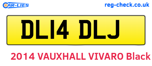 DL14DLJ are the vehicle registration plates.