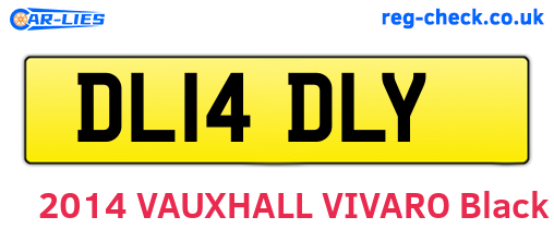 DL14DLY are the vehicle registration plates.