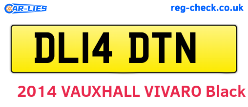 DL14DTN are the vehicle registration plates.