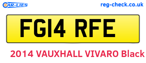 FG14RFE are the vehicle registration plates.