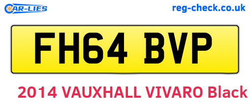 FH64BVP are the vehicle registration plates.