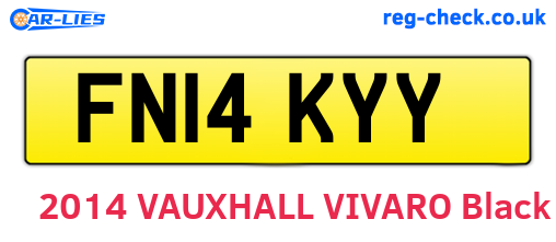 FN14KYY are the vehicle registration plates.