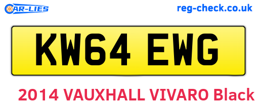 KW64EWG are the vehicle registration plates.