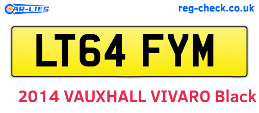 LT64FYM are the vehicle registration plates.