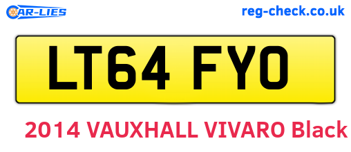 LT64FYO are the vehicle registration plates.