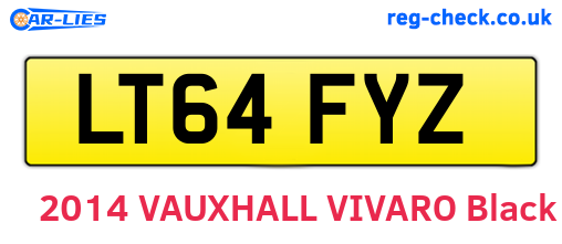 LT64FYZ are the vehicle registration plates.