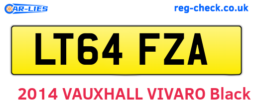 LT64FZA are the vehicle registration plates.