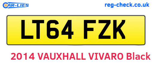 LT64FZK are the vehicle registration plates.