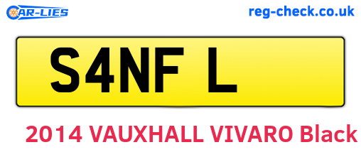 S4NFL are the vehicle registration plates.
