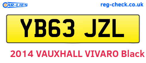 YB63JZL are the vehicle registration plates.