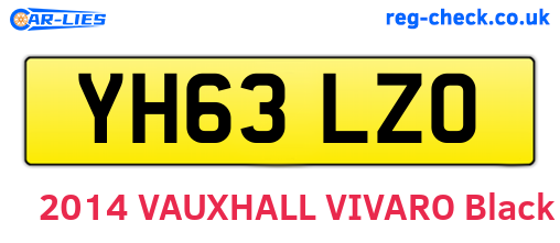 YH63LZO are the vehicle registration plates.