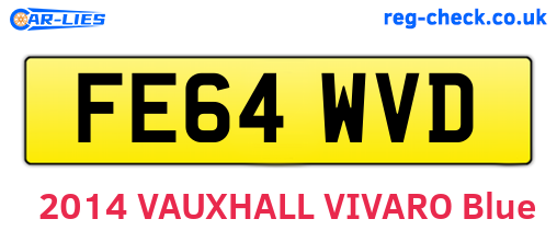 FE64WVD are the vehicle registration plates.