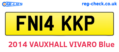 FN14KKP are the vehicle registration plates.