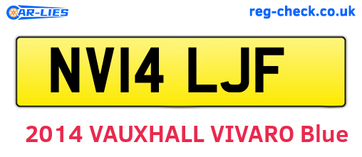 NV14LJF are the vehicle registration plates.