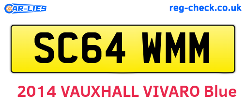 SC64WMM are the vehicle registration plates.