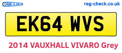EK64WVS are the vehicle registration plates.