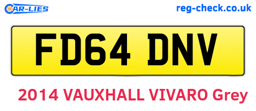 FD64DNV are the vehicle registration plates.