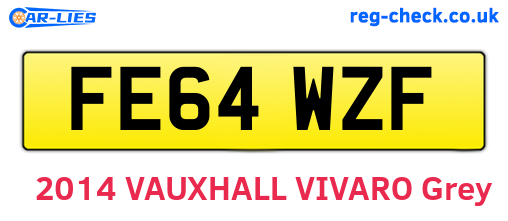 FE64WZF are the vehicle registration plates.