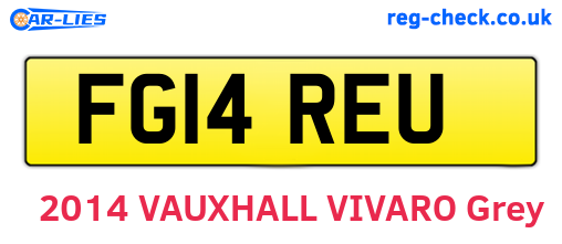 FG14REU are the vehicle registration plates.