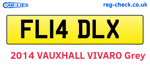 FL14DLX are the vehicle registration plates.